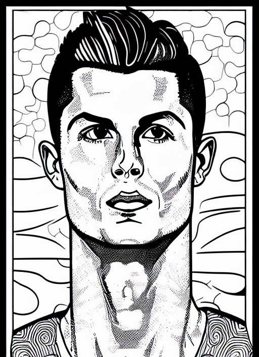 Cristiano Ronaldo Coloring Pages