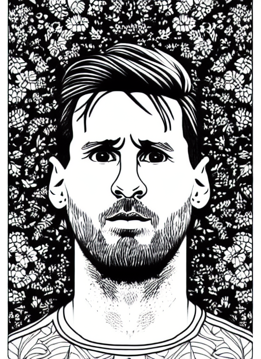 lionel messi coloring page