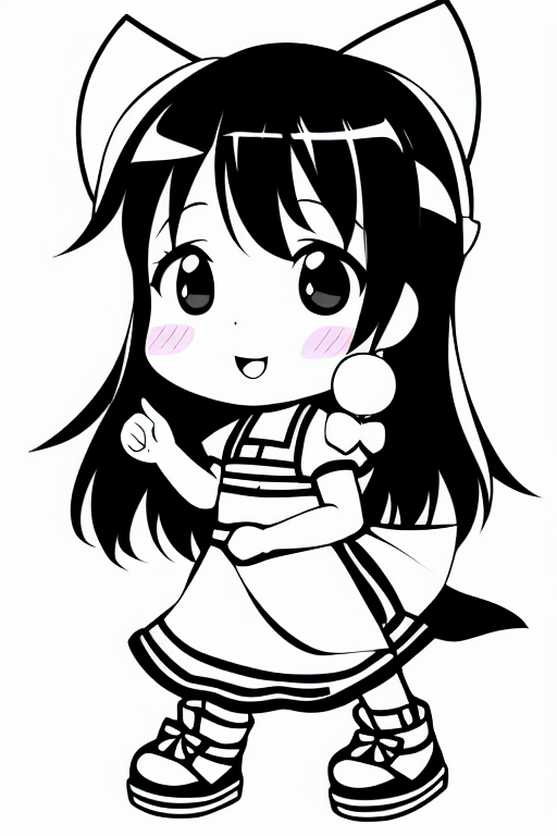 Cutest Chibi Characters Coloring Pages